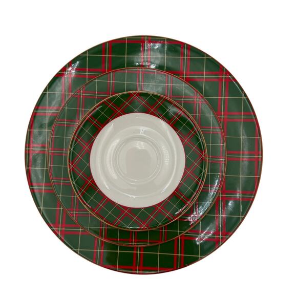 Vintage Dinner Plates (4) Tartan Plaid by Royal Doulton Set of 4 - Picture 9 of 12